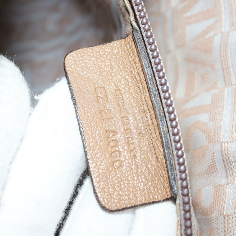 【日本直送】Salvatore Ferragamo Gancini 手提包 藤編 米色 銀色 正品 154690V-10