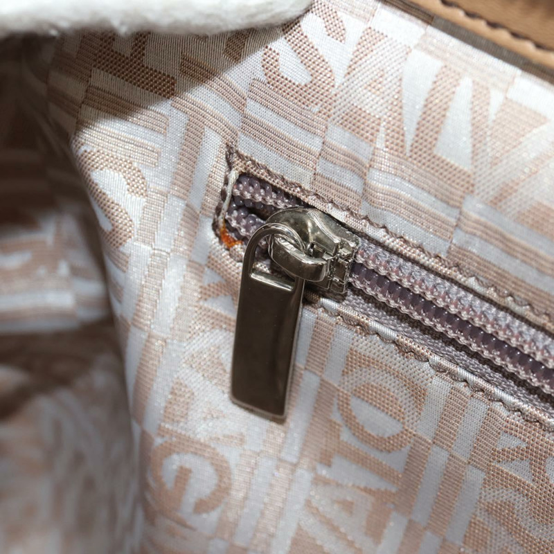 【日本直送】Salvatore Ferragamo Gancini 手提包 藤編 米色 銀色 正品 154690V-26