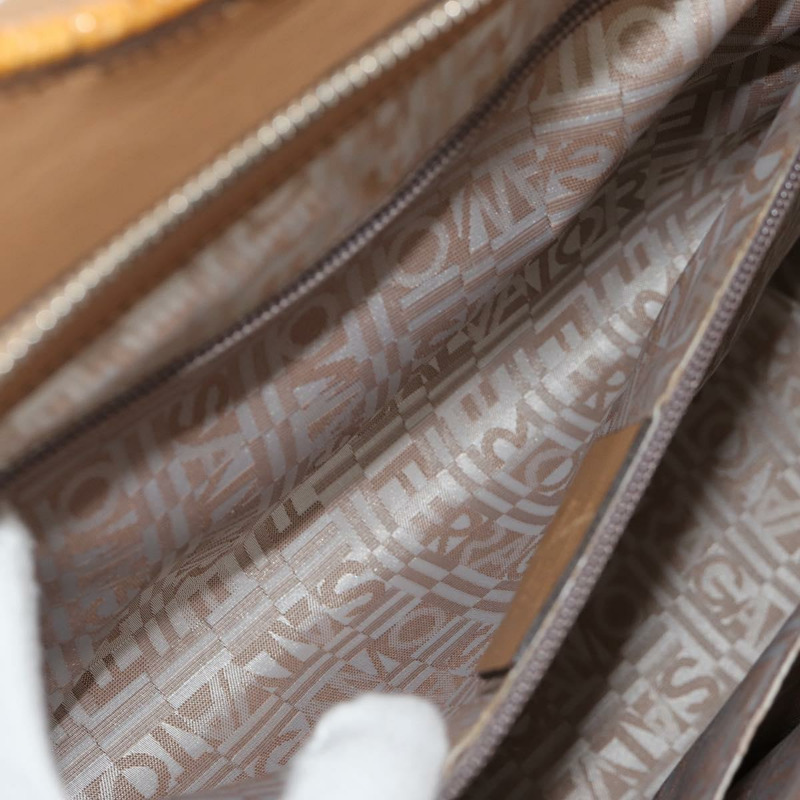 【日本直送】Salvatore Ferragamo Gancini 手提包 藤編 米色 銀色 正品 154690V-27