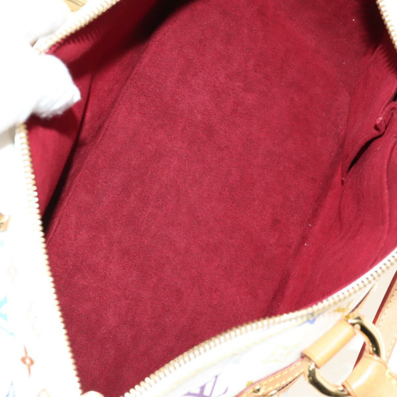 【日本直送】路易威登 Monogram Multicolor Rita 手提包 2way 白 M40125 LV Auth ka242AV-9