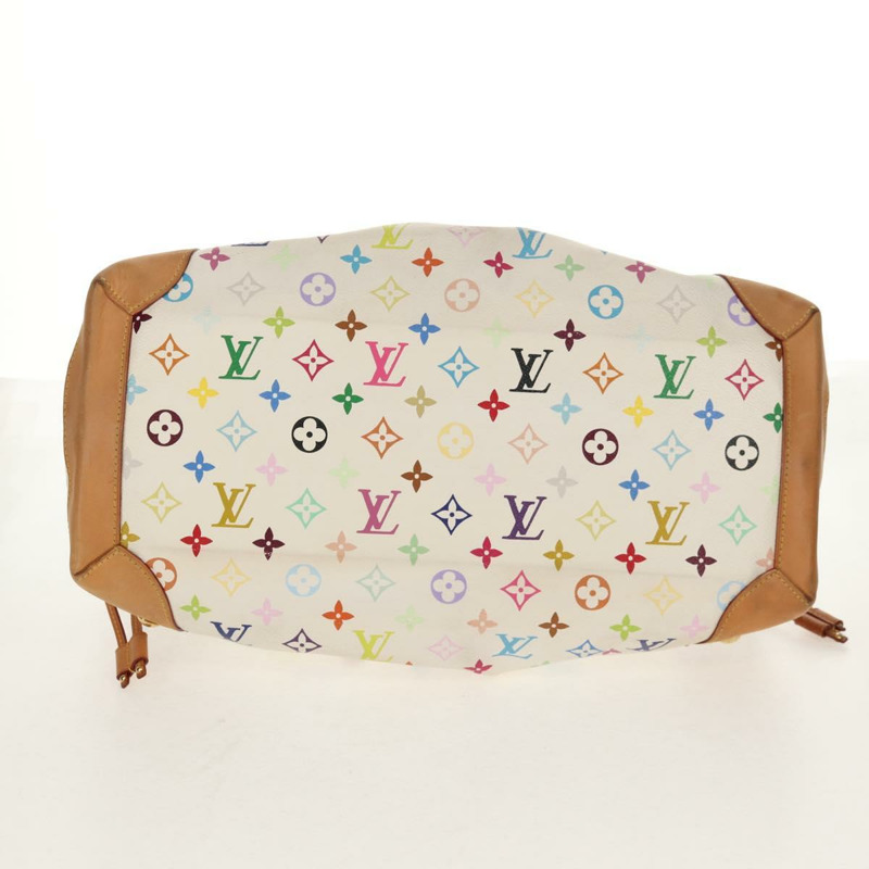 【日本直送】路易威登 Monogram Multicolor Ursula 手提包 白色 M40123 LV Auth ka368AV-4