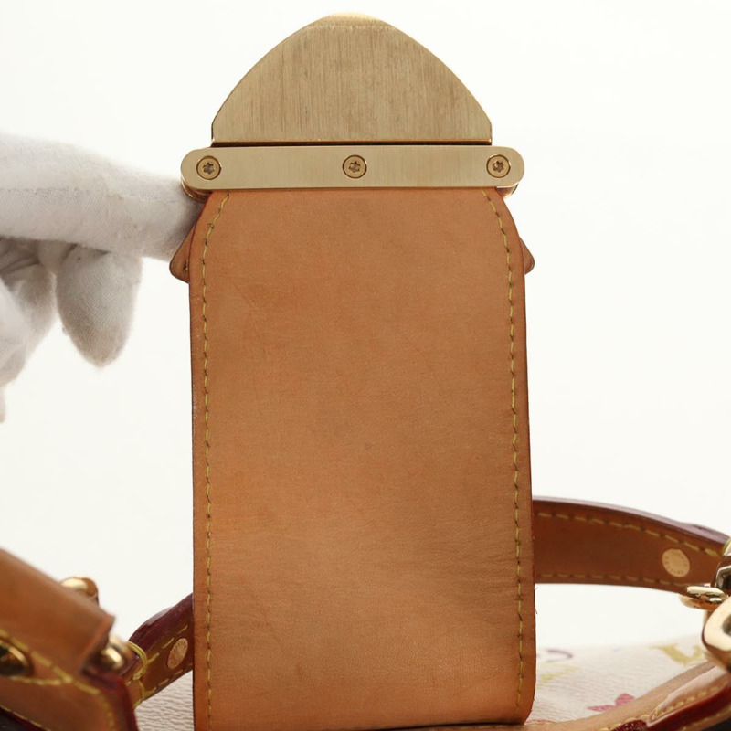 【日本直送】路易威登 Monogram Multicolor Ursula 手提包 白色 M40123 LV Auth ka368AV-8