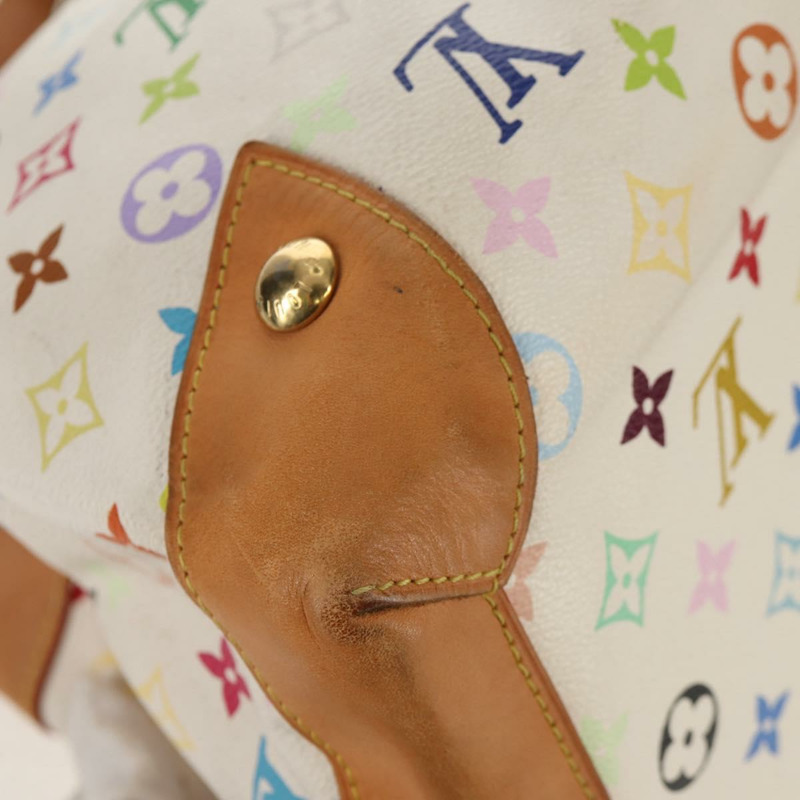 【日本直送】路易威登 Monogram Multicolor Ursula 手提包 白色 M40123 LV Auth ka368AV-15