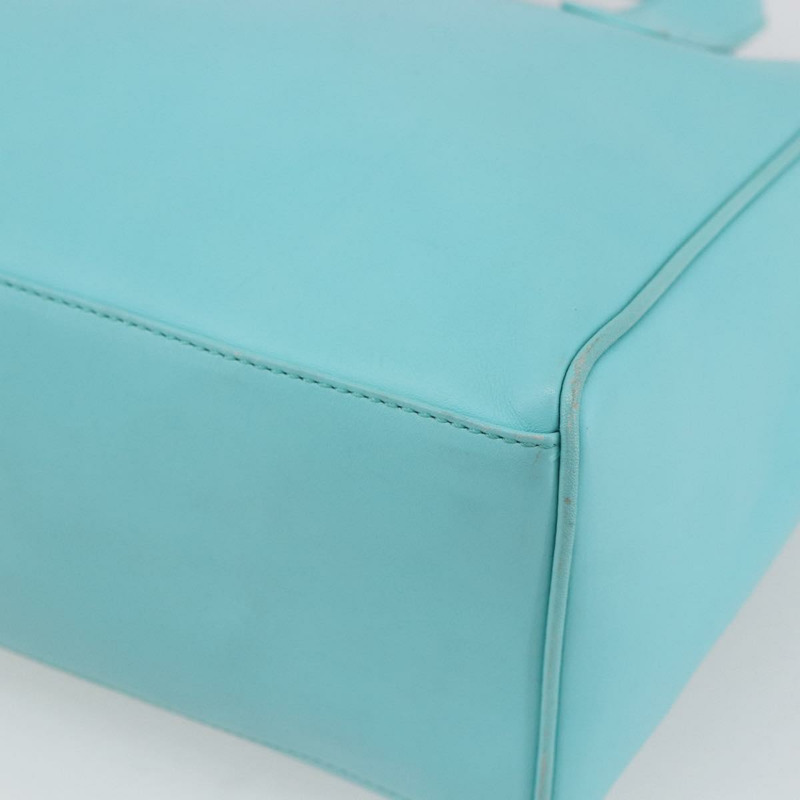 【日本直送】Christian Dior Micro 手提包 皮革 兩用 淺藍色 金色 正品 154733-15