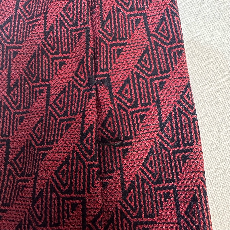 Dior Monsieur紅色 領帶 領結 絲綢（中古）-9