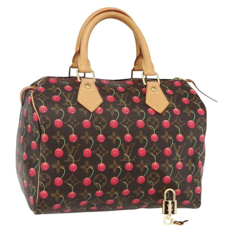 路易威登 Monogram Cherry Speedy 25 手提包 M41528 LV 正品 154626SAV