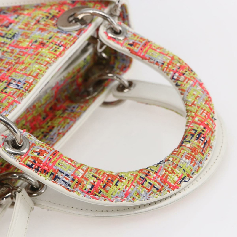 【日本直送】Christian Dior Lady Dior 斜紋軟呢雙肩包 多色 銀色 正品 142980SM-6