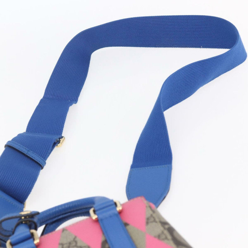 【日本直送】GUCCI GG Supreme 手提包 PVC 兩用 米色/藍色 正品 154072SAM-13