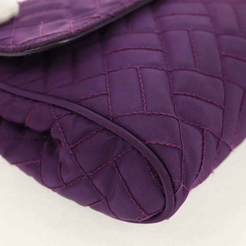 【日本直送】PRADA 尼龍紫色金色鏈條單肩包 正品 154699V-8