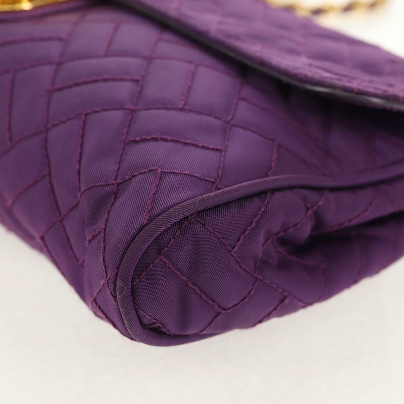 【日本直送】PRADA 尼龍紫色金色鏈條單肩包 正品 154699V-14