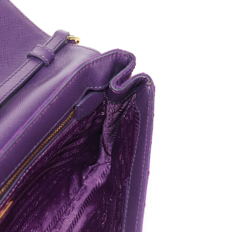 【日本直送】PRADA 尼龍紫色金色鏈條單肩包 正品 154699V-20