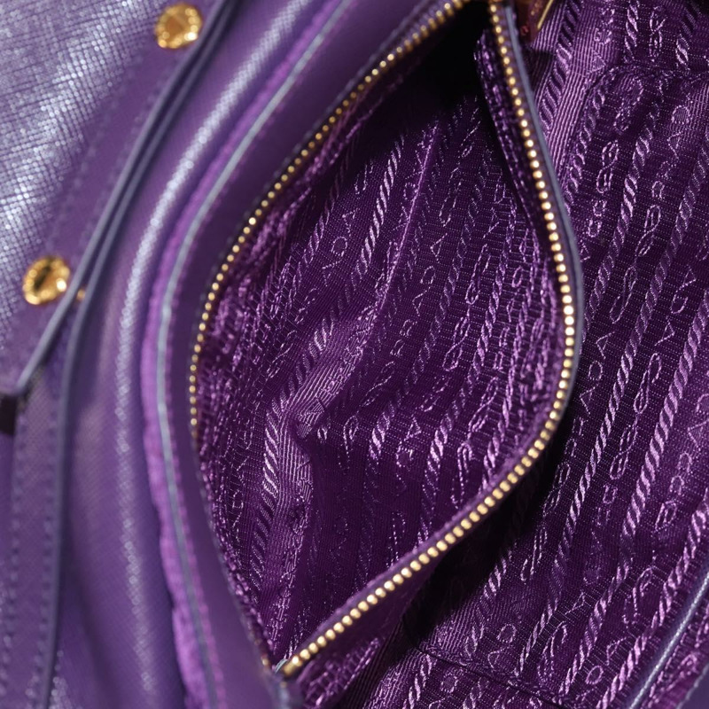 【日本直送】PRADA 尼龍紫色金色鏈條單肩包 正品 154699V-23