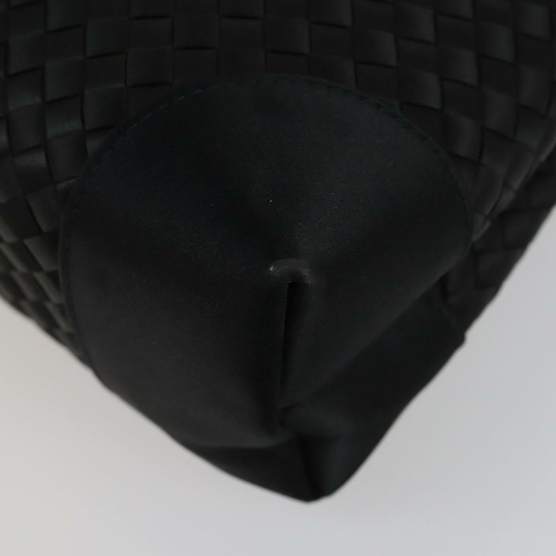 【日本直送】BOTTEGA VENETA INTRECCIATO 手提包 緞面 黑色 金色 正品 ki6189-15
