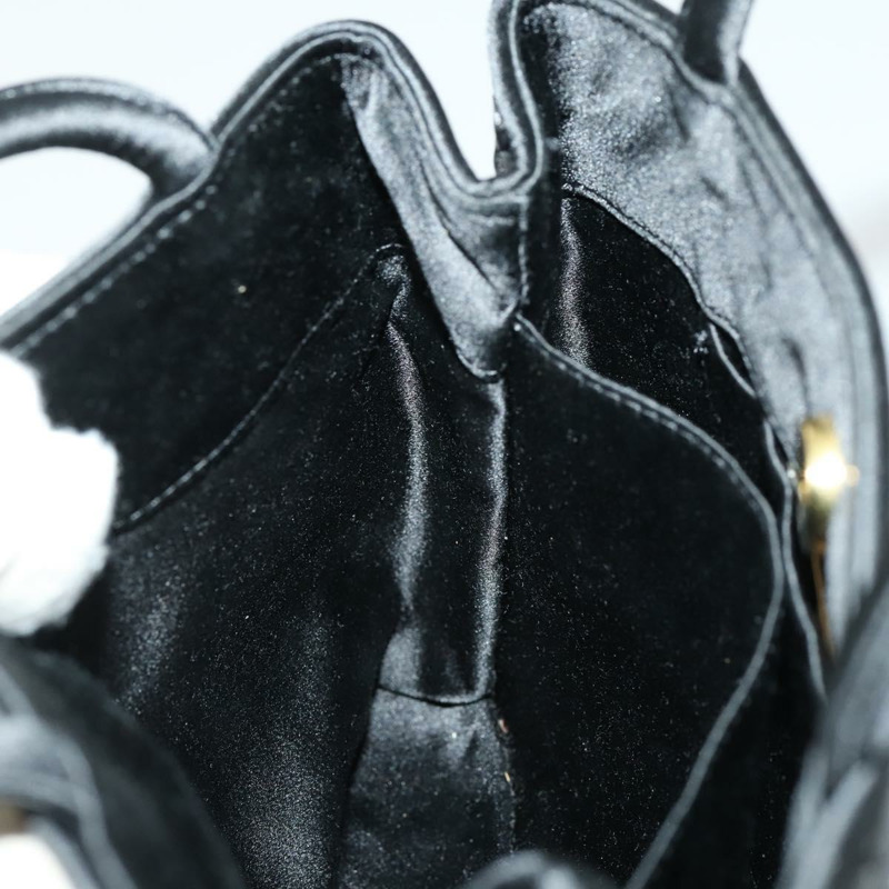 【日本直送】BOTTEGA VENETA INTRECCIATO 手提包 緞面 黑色 金色 正品 ki6189-16