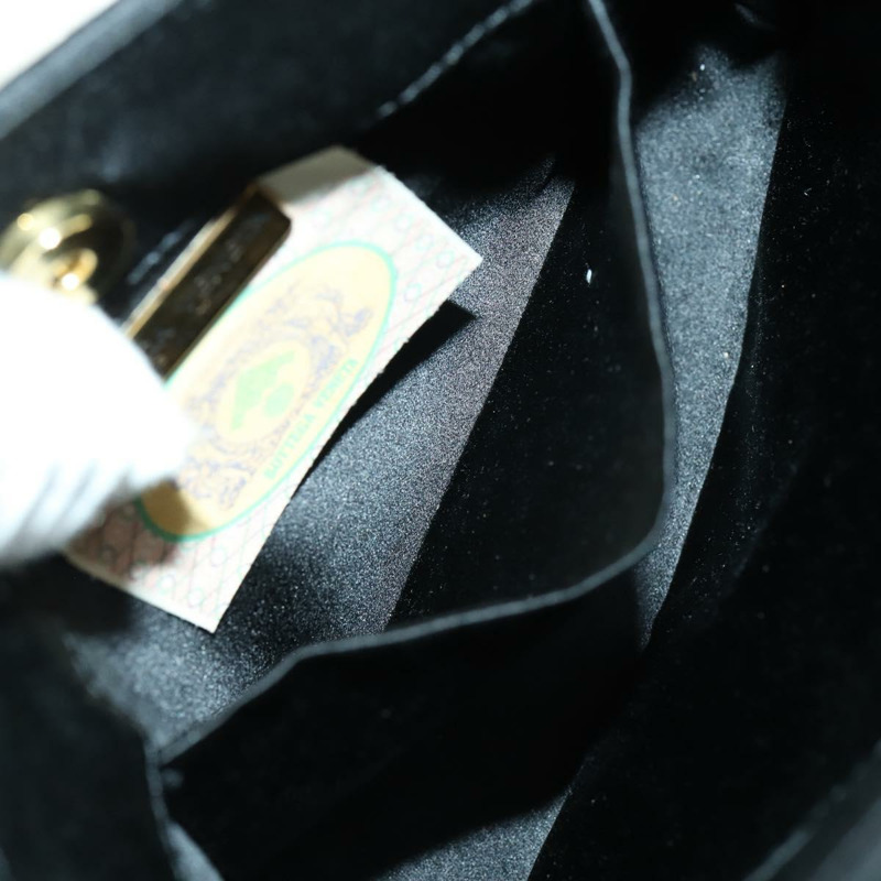 【日本直送】BOTTEGA VENETA INTRECCIATO 手提包 緞面 黑色 金色 正品 ki6189-18