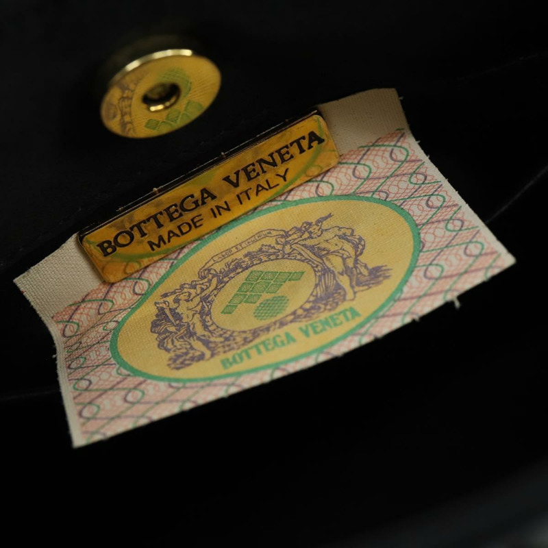 【日本直送】BOTTEGA VENETA INTRECCIATO 手提包 緞面 黑色 金色 正品 ki6189-19