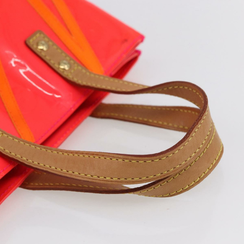 【日本直送】路易威登 Monogram Vernis Fluo Reade PM 手提包 紅色 M91903 LV Auth mr1578-6