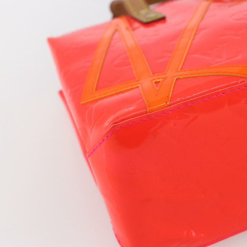 【日本直送】路易威登 Monogram Vernis Fluo Reade PM 手提包 紅色 M91903 LV Auth mr1578-8