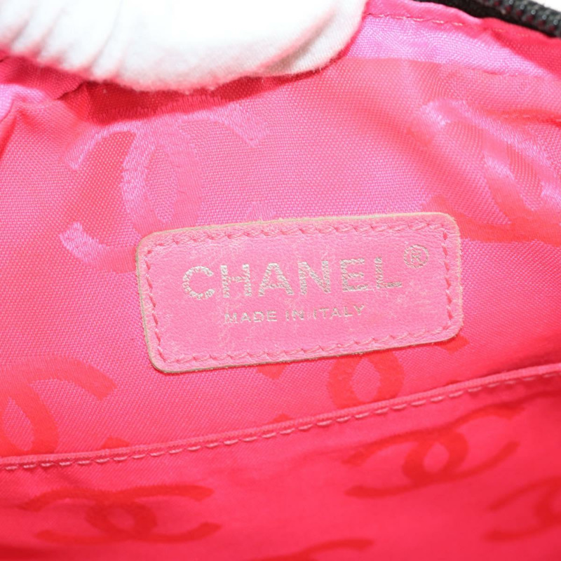 【日本直送】香奈兒 Cambon 系列黑色銀色雙C標誌皮革單肩包 Auth mr1637SAM-19