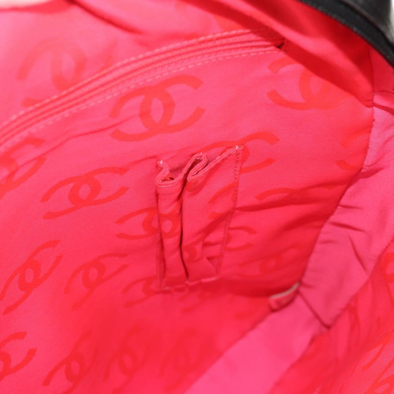 【日本直送】香奈兒 Cambon 系列黑色銀色雙C標誌皮革單肩包 Auth mr1637SAM-22