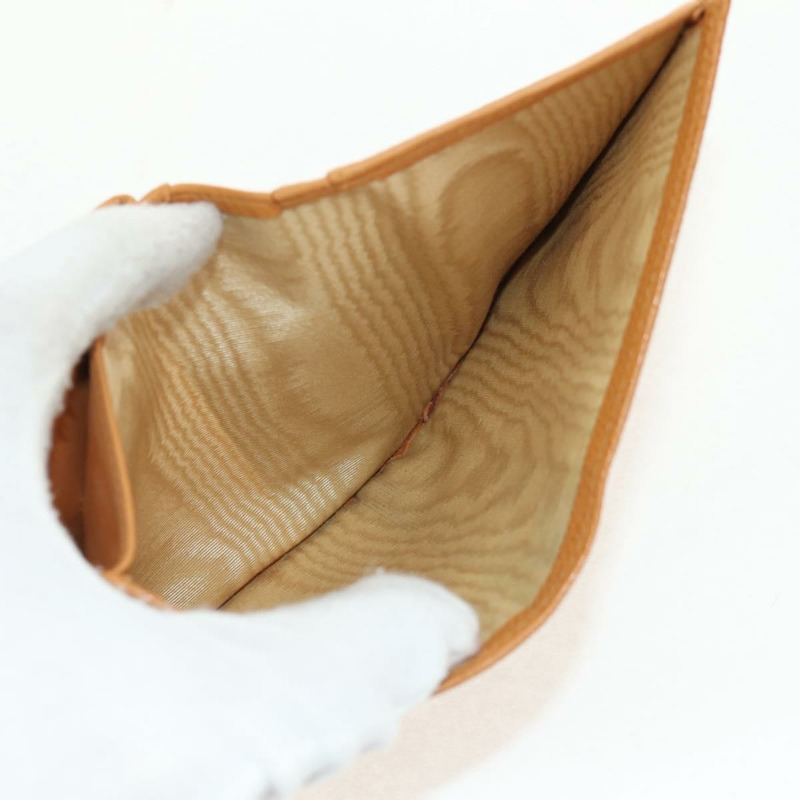 【日本直送】香奈兒魚子醬皮棕色金色雙C標誌迷你錢包 am9835V-21