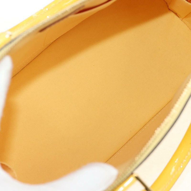 【日本直送】路易威登 Monogram Vernis Alma PM 手袋 黃色 Citrin M90101 LV Auth mr1608V-8
