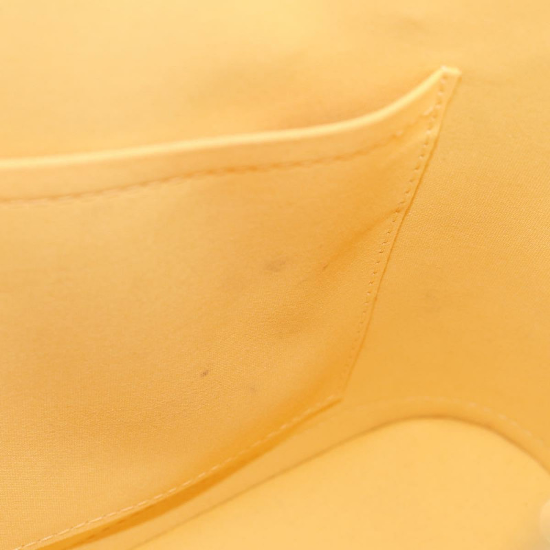 【日本直送】路易威登 Monogram Vernis Alma PM 手袋 黃色 Citrin M90101 LV Auth mr1608V-9