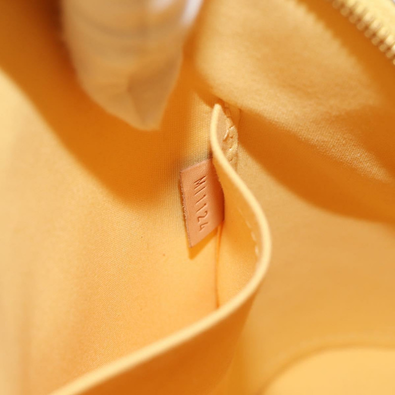 【日本直送】路易威登 Monogram Vernis Alma PM 手袋 黃色 Citrin M90101 LV Auth mr1608V-10