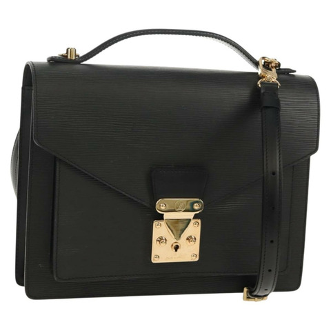 路易威登 Epi Monceau 28 手提包黑色 M52122 LV 正品 mr1592V