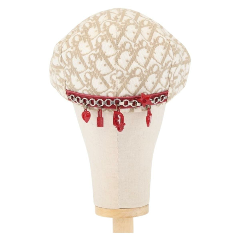 【日本直送】Christian Dior Trotter帆布帽 米色 Auth mr1632V-1