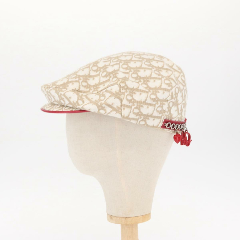 【日本直送】Christian Dior Trotter帆布帽 米色 Auth mr1632V-2