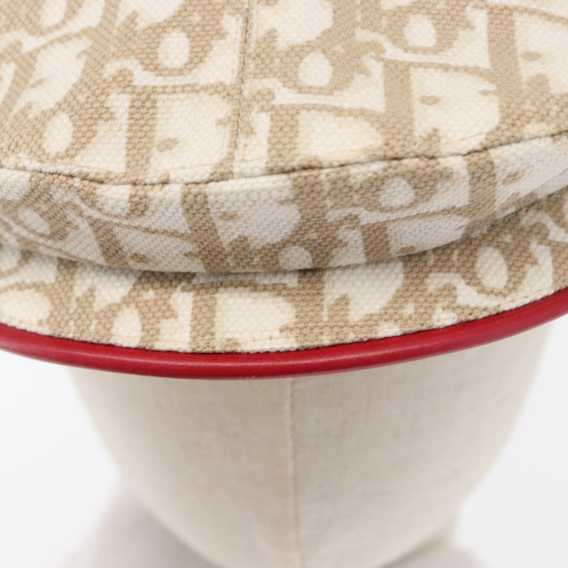 【日本直送】Christian Dior Trotter帆布帽 米色 Auth mr1632V-6