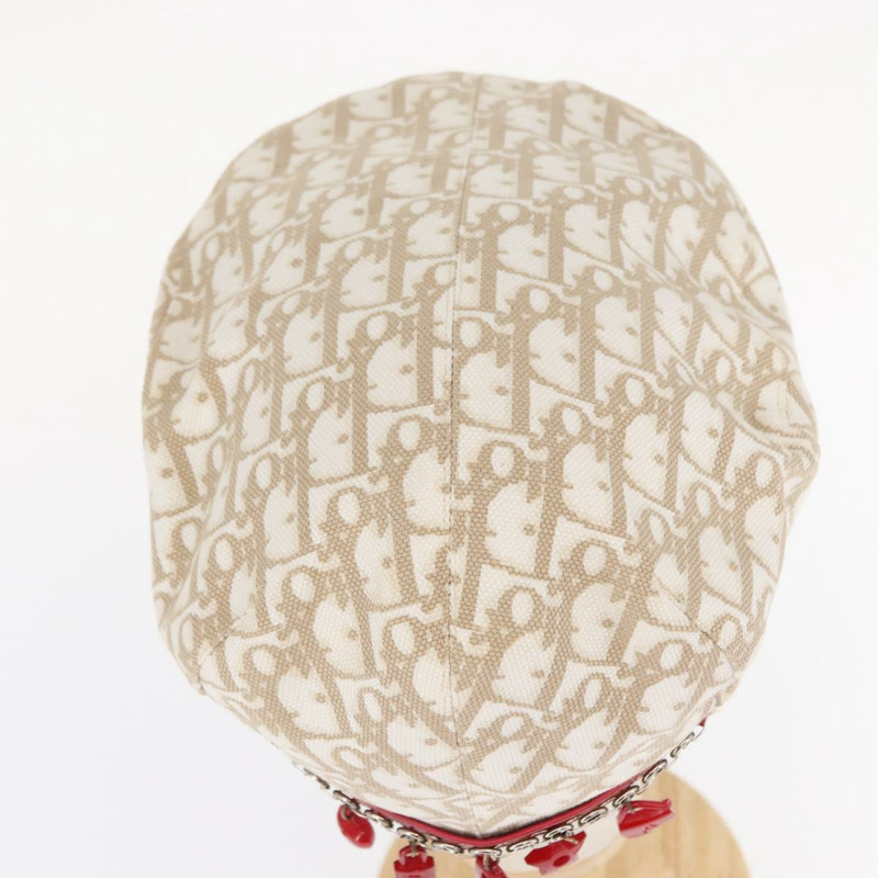 【日本直送】Christian Dior Trotter帆布帽 米色 Auth mr1632V-8