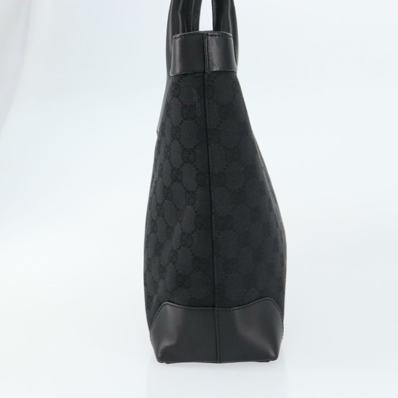 【日本直送】GUCCI GG帆布托特包 黑色 銀色 33890 正品 am9800-2
