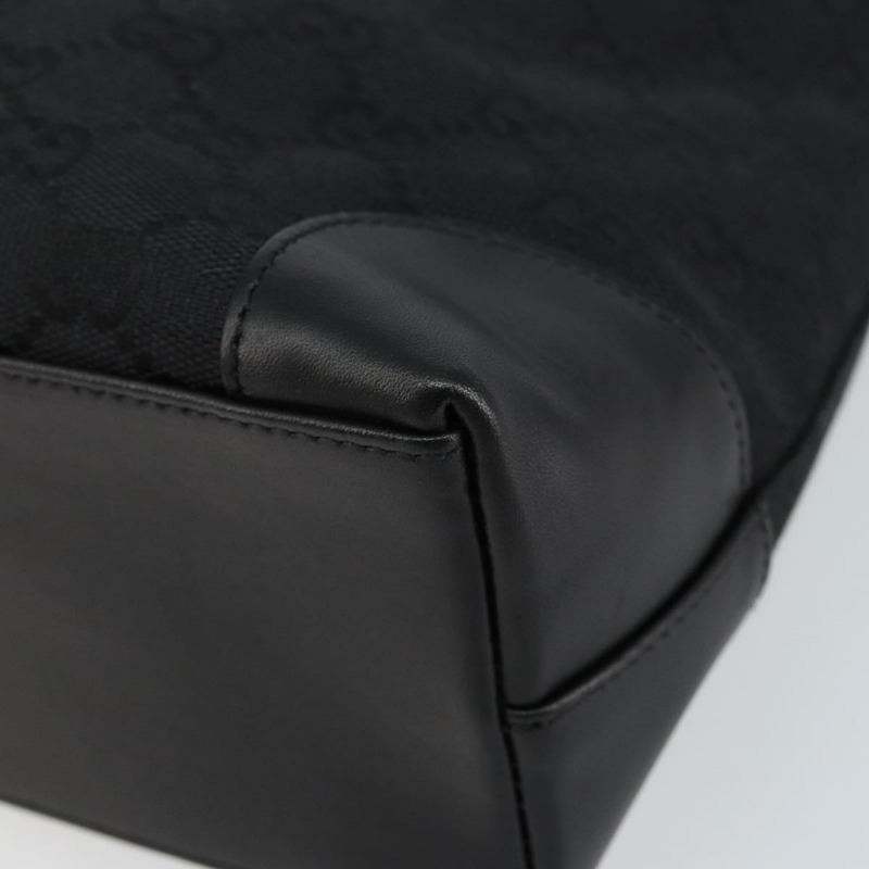 【日本直送】GUCCI GG帆布托特包 黑色 銀色 33890 正品 am9800-15