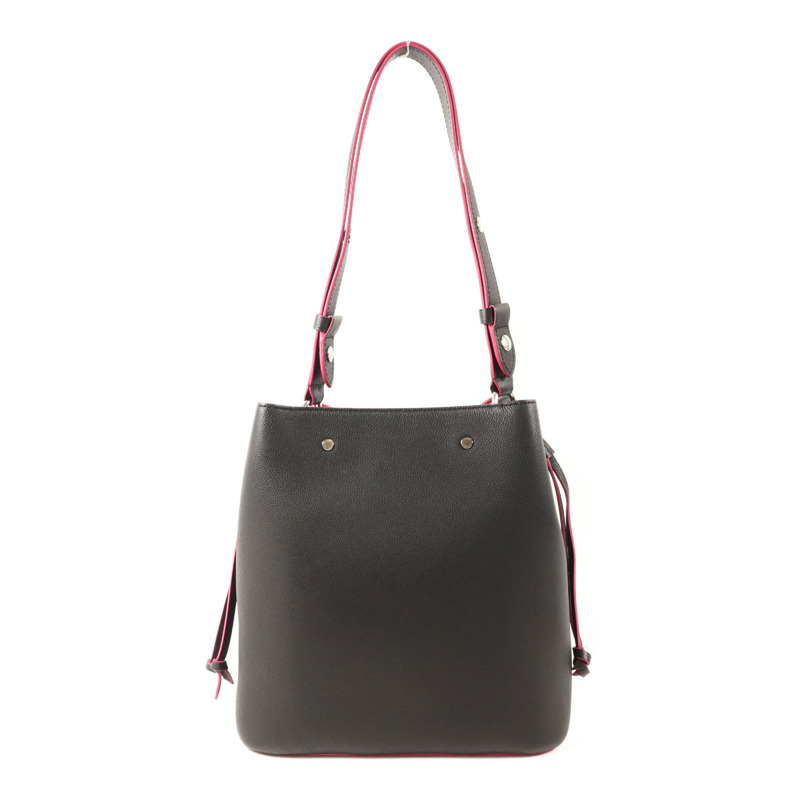 LOUIS VUITTON 牛皮皮革Lockme Bucket銀扣肩背袋-1