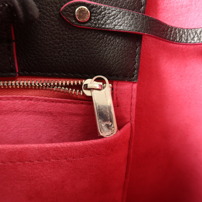 LOUIS VUITTON 牛皮皮革Lockme Bucket銀扣肩背袋-8