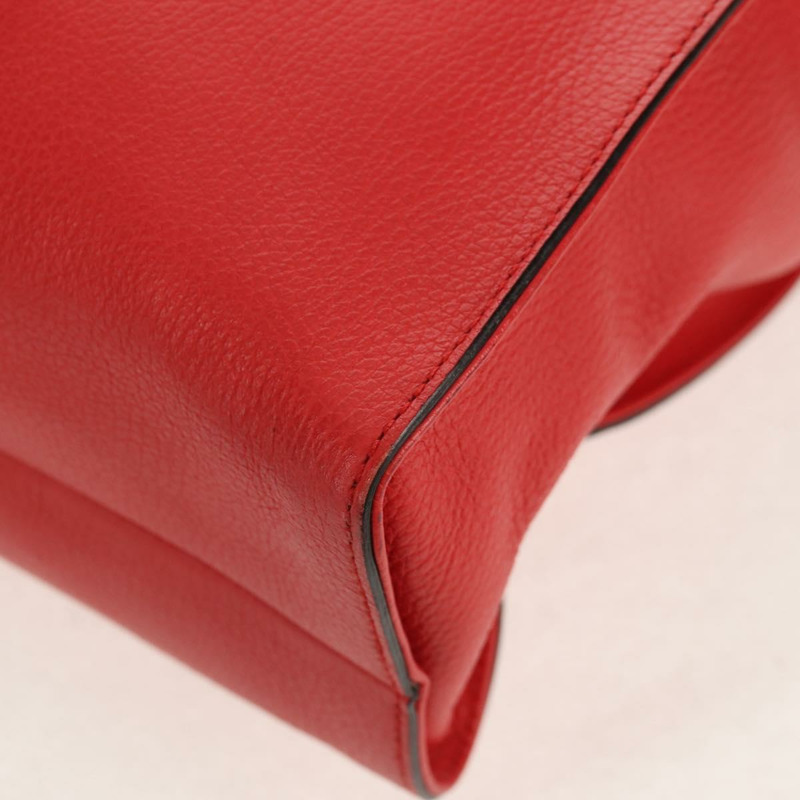 【日本直送】GUCCI 互扣式手提包 皮革 紅色 金色 353581 Auth am9922V-14