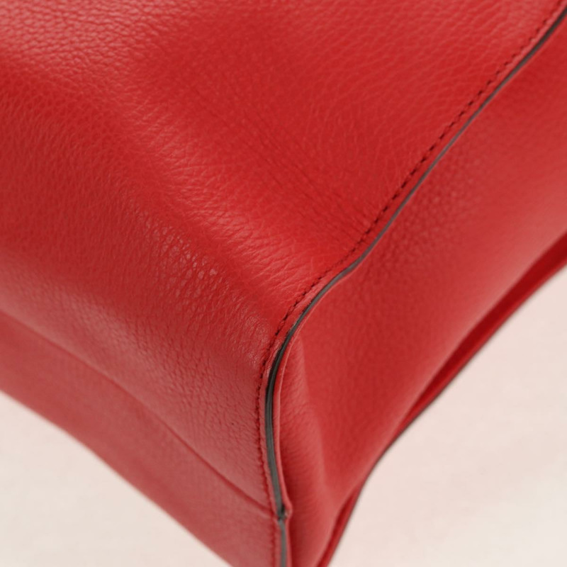 【日本直送】GUCCI 互扣式手提包 皮革 紅色 金色 353581 Auth am9922V-16