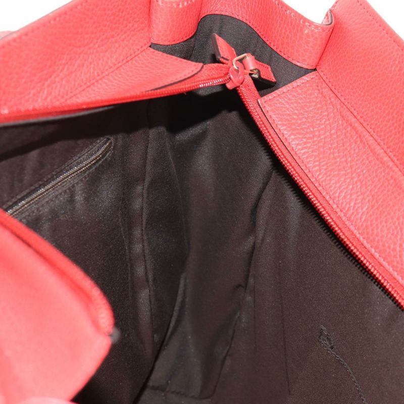 【日本直送】GUCCI 互扣式手提包 皮革 紅色 金色 353581 Auth am9922V-19