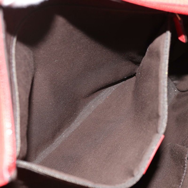 【日本直送】GUCCI 互扣式手提包 皮革 紅色 金色 353581 Auth am9922V-23