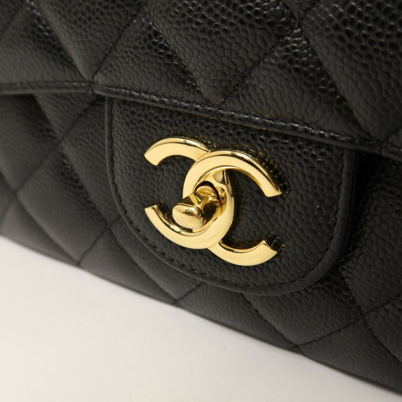 CHANEL 牛皮皮革Classic Maxi Jumbo金扣鏈帶肩背袋-10