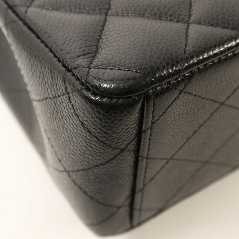 CHANEL 牛皮皮革Classic Maxi Jumbo金扣鏈帶肩背袋-13