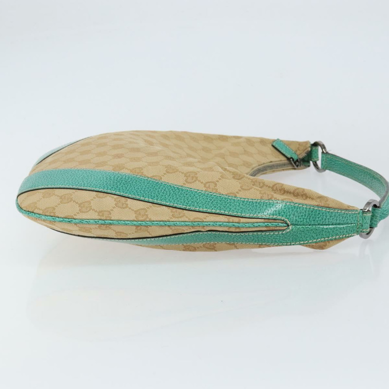 【日本直送】GUCCI GG帆布肩背包 米色 銀色 134357 正品 156040-2