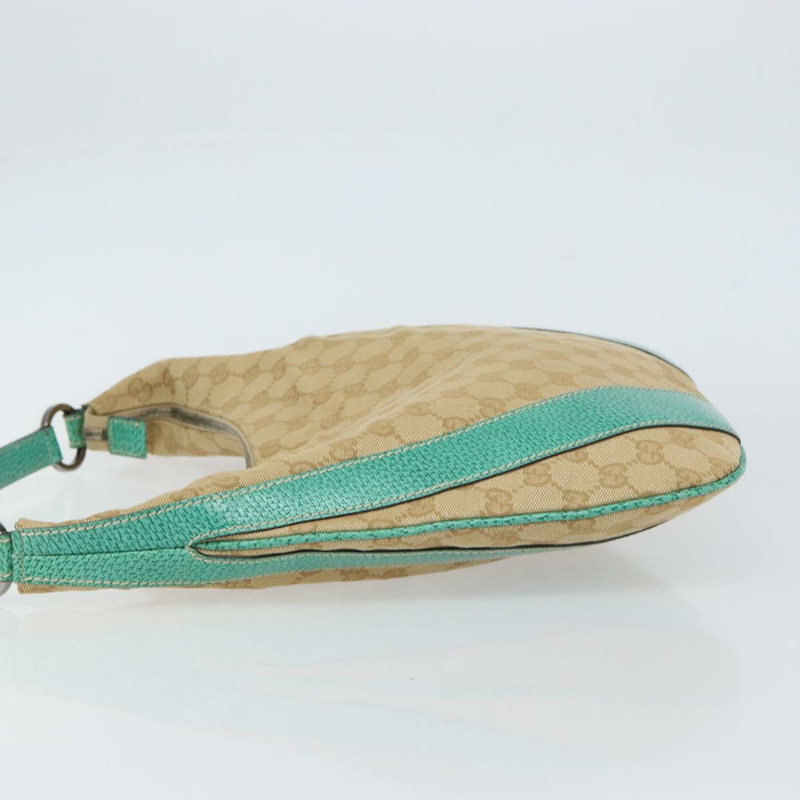 【日本直送】GUCCI GG帆布肩背包 米色 銀色 134357 正品 156040-3