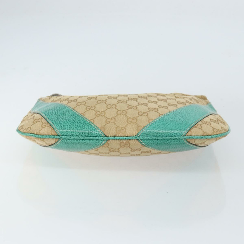 【日本直送】GUCCI GG帆布肩背包 米色 銀色 134357 正品 156040-4