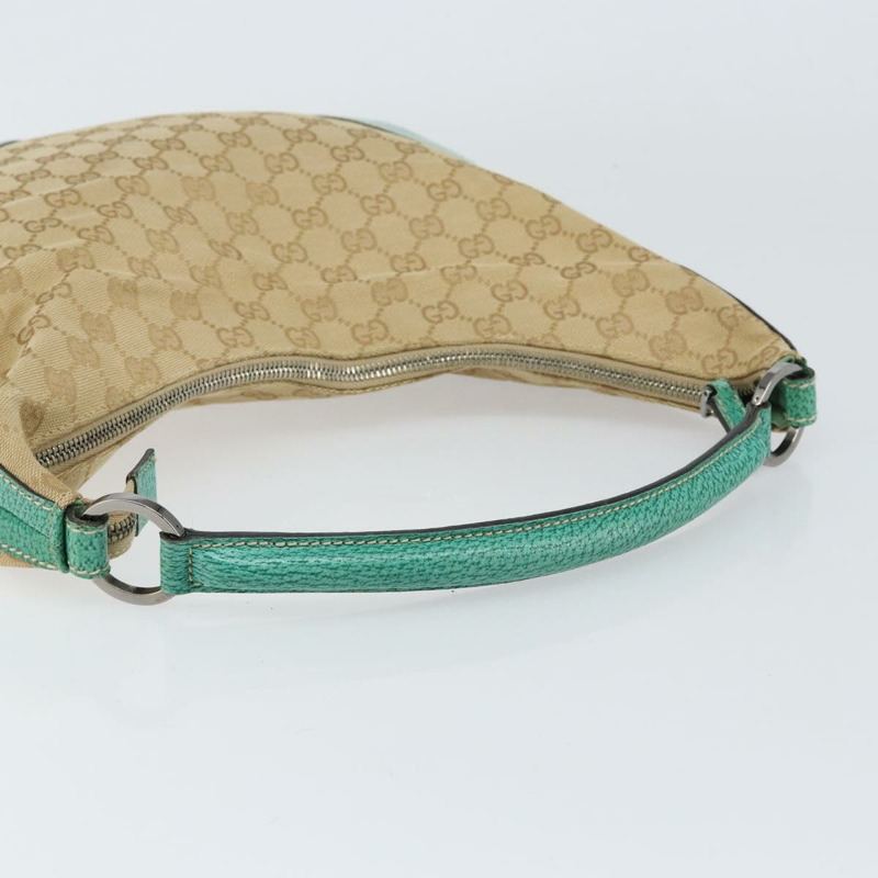【日本直送】GUCCI GG帆布肩背包 米色 銀色 134357 正品 156040-6