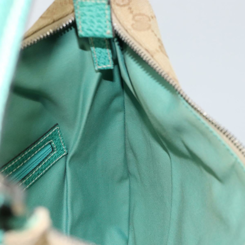 【日本直送】GUCCI GG帆布肩背包 米色 銀色 134357 正品 156040-17