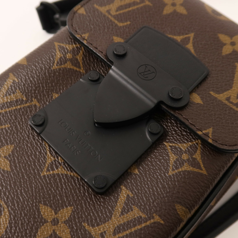 LOUIS VUITTON Monogram Macassar S-Lock肩背袋-7