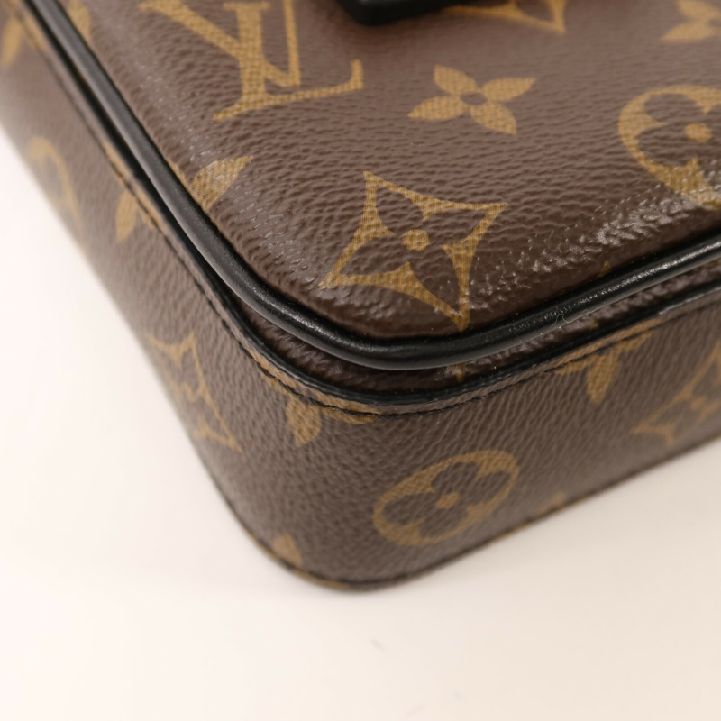 LOUIS VUITTON Monogram Macassar S-Lock肩背袋-8